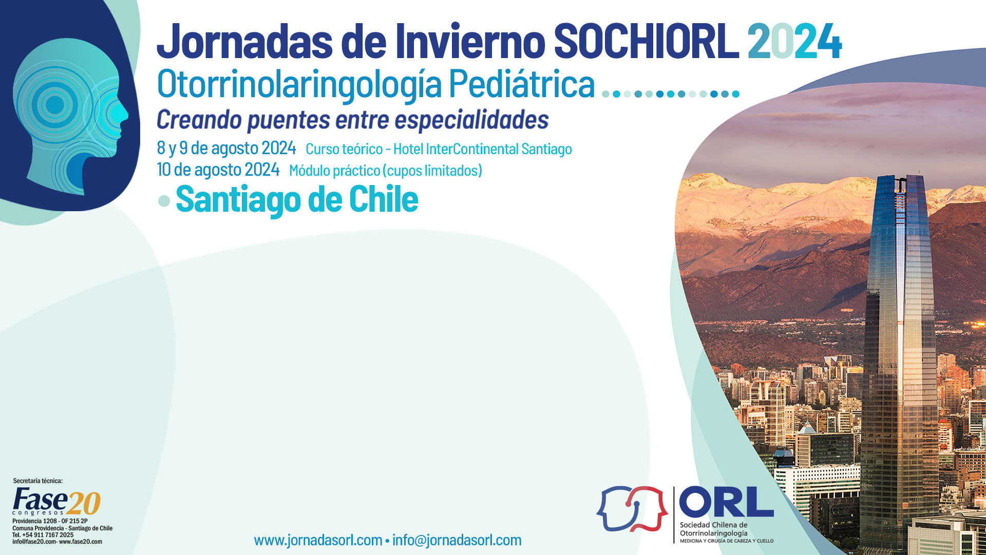 JORNADAS DE INVIERNO 2024 DE LA SOCIEDAD CHILENA DE OTORRINOLARINGOLOGÍA (SOCHIORL) - Plantilla